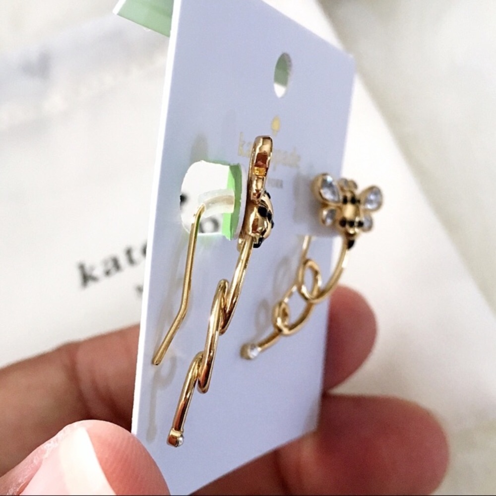 ♠️ Kate Spade Bee Ear Pin Earrings - Picture 4 of 4